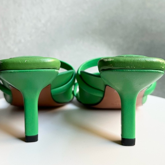 🌸FRAME🌸 Le Carlotta Green Leather Sandal Size: 37 - Picture 7 of 16